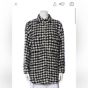IRO houndstooth print jacket in black and white